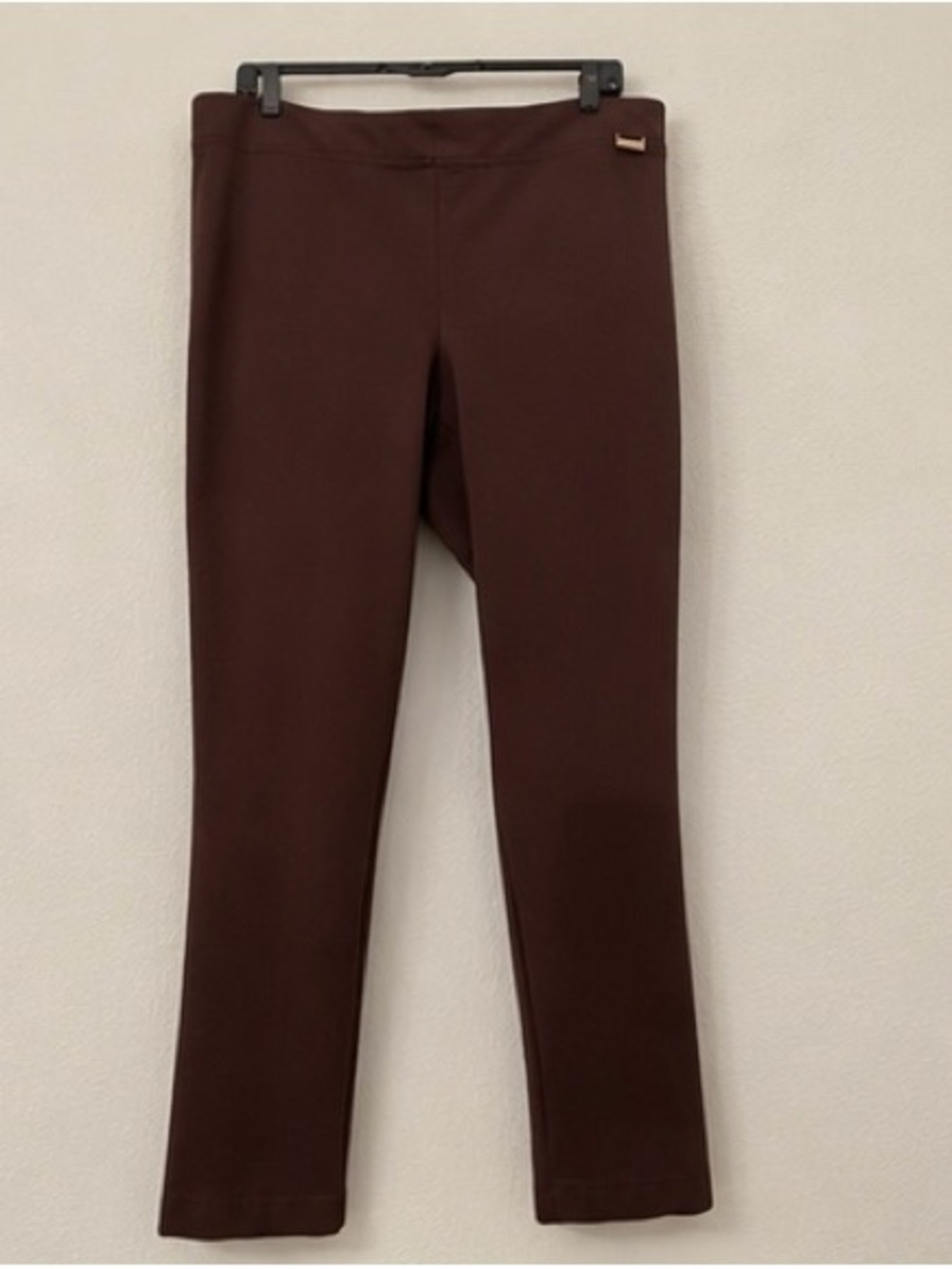 Calvin Klein Brown Stretch Skinny Pants XL Pull On Career Pants - Picture 4 of 8